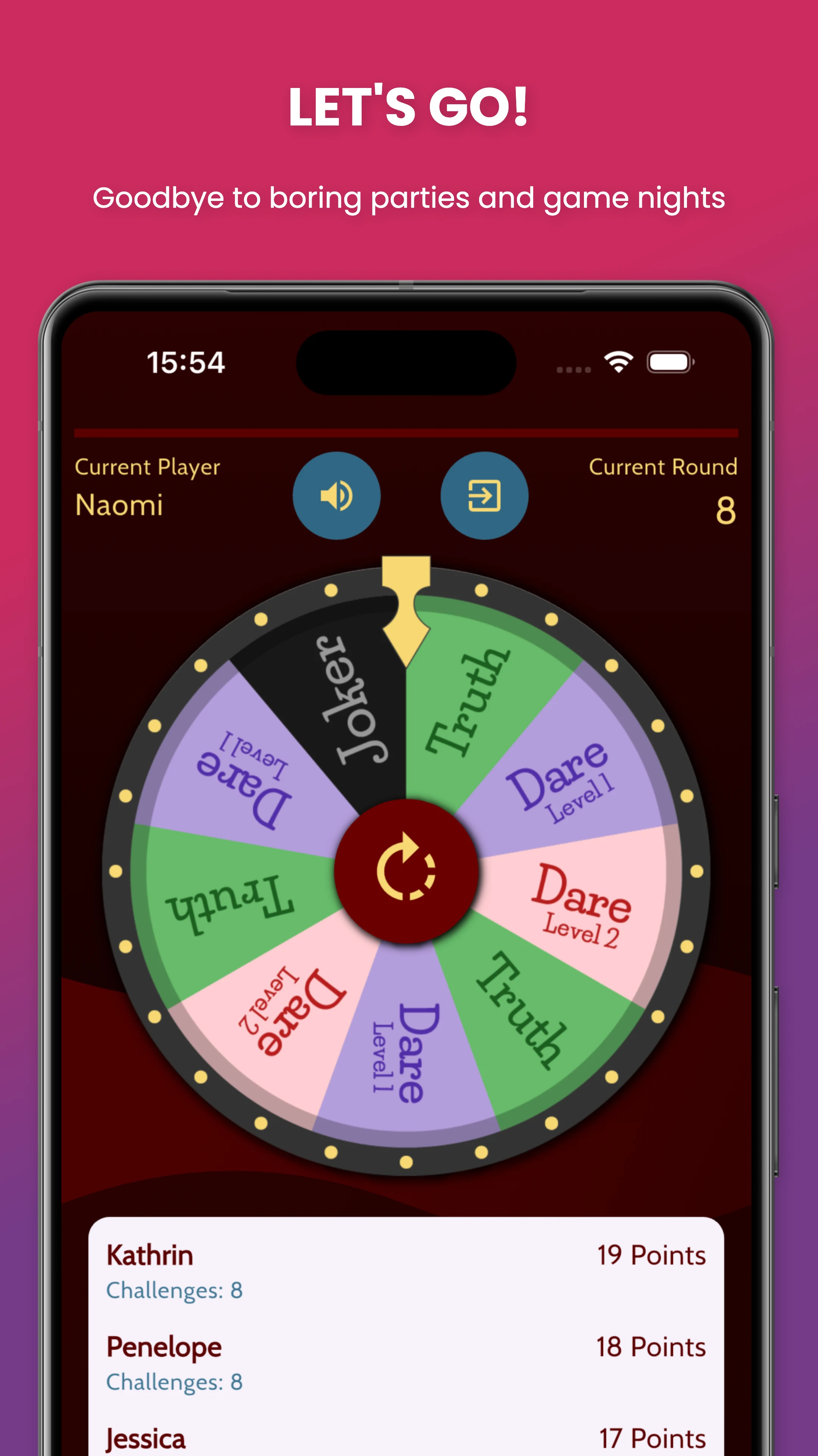 Truth or Dare Wheel screenshot